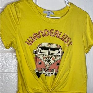 Wanderlust Cropped Tee